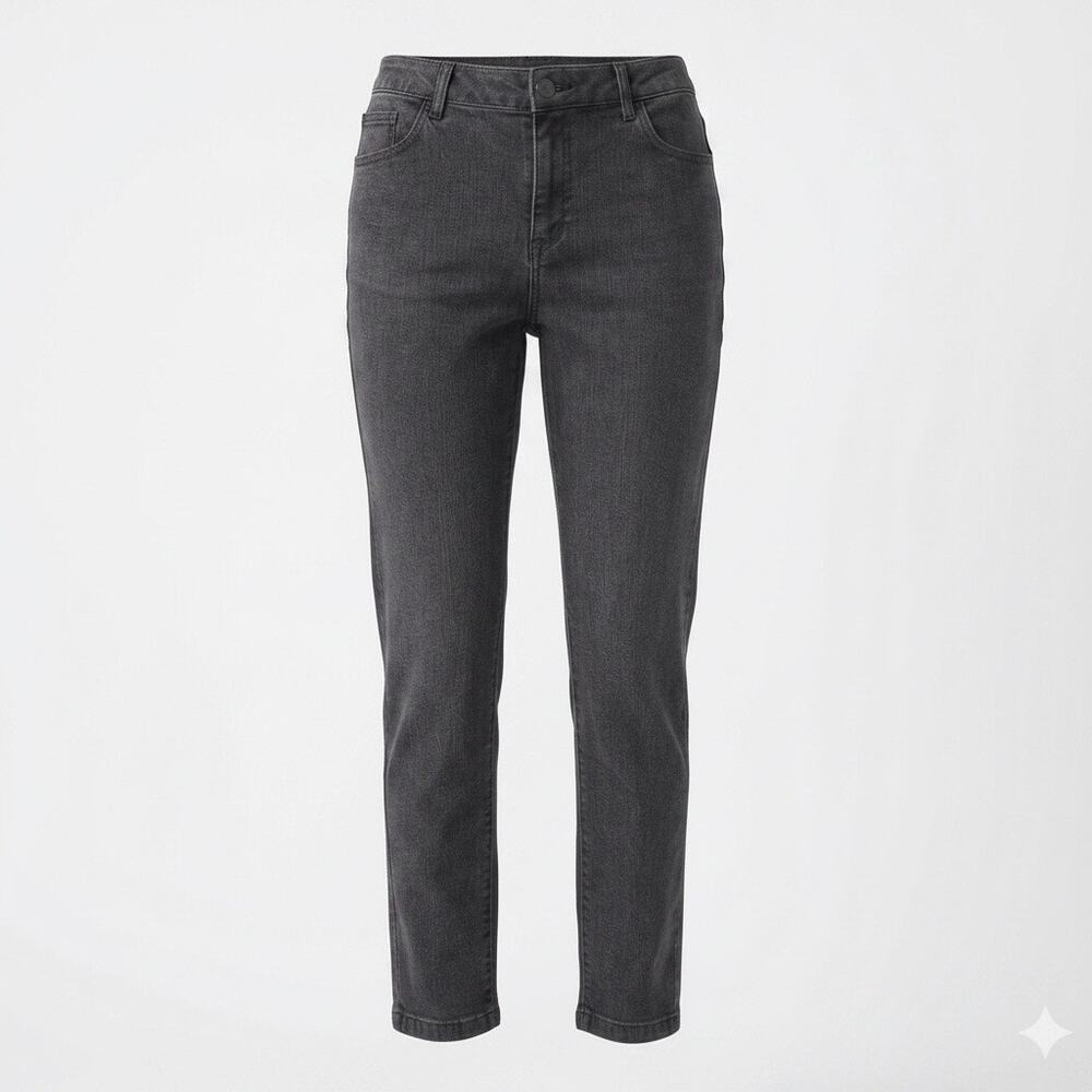 Jessica Simpson High Rise Skinny Jeans Black Faded Wash Denim Size 14/32 Stretch - Picture 12 of 12
